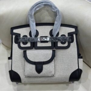Hermes Birkin Cargo 25 Canvas Handbag - Image 3