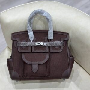 Hermes Birkin Cargo 25 Canvas Handbag - Image 4