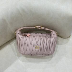 Miu Miu Matelassé Nappa leather pouch bag - Image 4